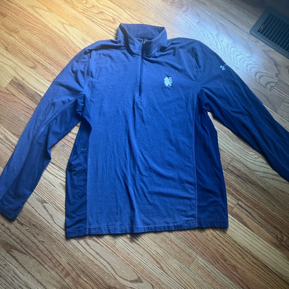 Notre Dame Blue Quarter-Zip Pullover Men’s L